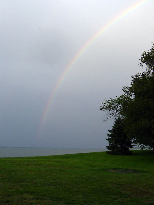 Rainbow over the Choptank River as viewed from the IAN building. 