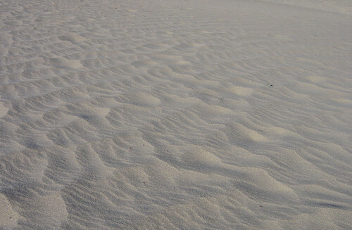 Winds create sand patterns at Mesquite Flat Dunes. Death Valley National Park has quite a variety of topography and geologic formations.