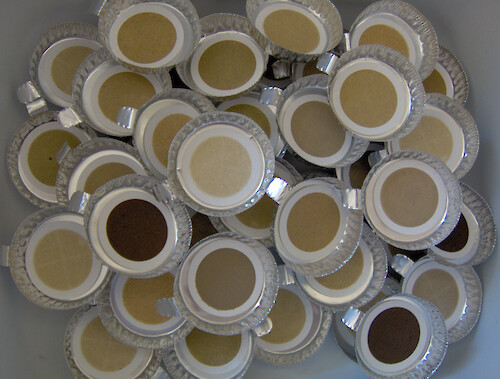 Samples were collected for Total Suspended Solids by filtering water samples onto GF/F Whatman filter paper. 