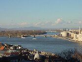Budapest is situated along the banks of the Danube River.