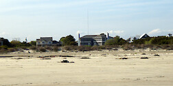 Development behind the beach dunes by Charleston, South Carolina