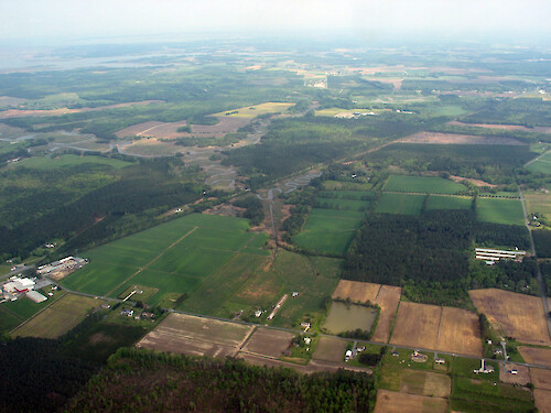 Agriculture, creeks, and forest cover in Wicomico Cty