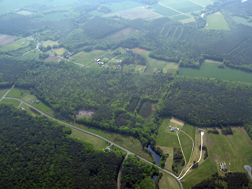 Agriculture, including tree farms, on Occohannock Neck, surrounding portions of Nassawadox Creek