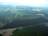Aerial view of Virginia's Eastern Shore.
