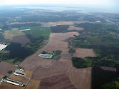 Aerial view of the country of Virginia's Eastern Shore.