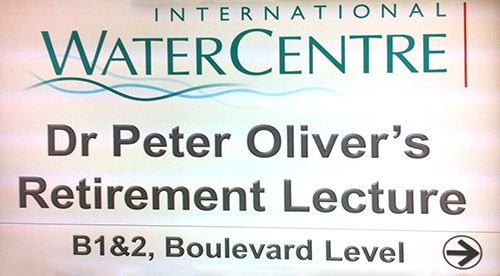 Peter Oliver lecture sign