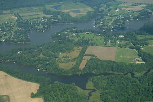 The Wye River near Bryantown, Maryland