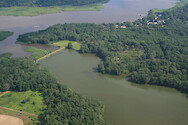 Foreman Branch Dam with the Chester River in the background