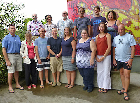 The workshop team at the Moreton Bay Research Station.