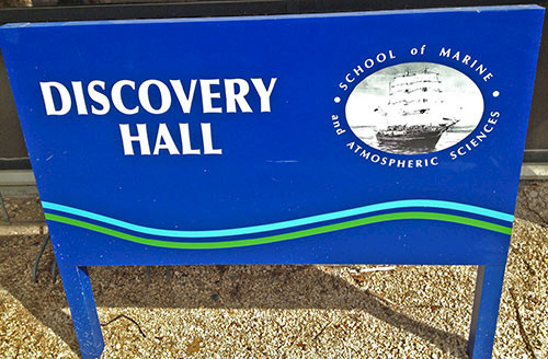 Discovery Hall sign