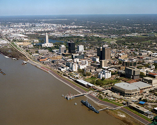 Baton Rouge Louisiana waterfront