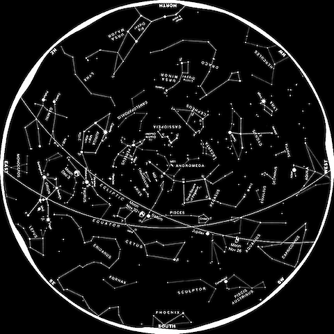 Constellations visible in the Northern Hemisphere. Credit: NASA