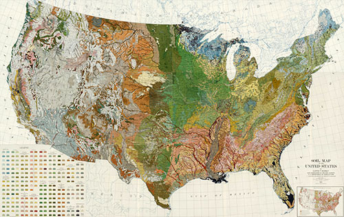 US soil map