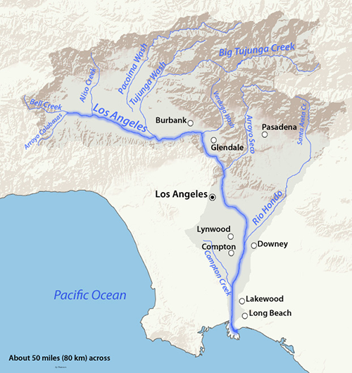 Map-of-Los-Angeles-River-watershed