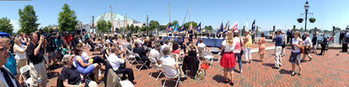 Agreement event at city dock