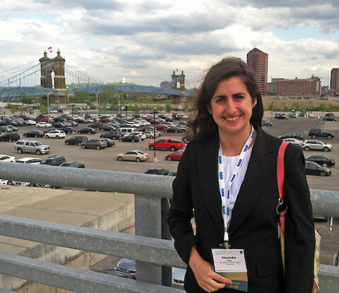 Alex Fries in Cincinnati, Ohio for the National Water Quality Monitoring Conference.