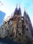 Sagrada Familia cathedral designed by Antoni Gaudi in Barcelona, Spain.