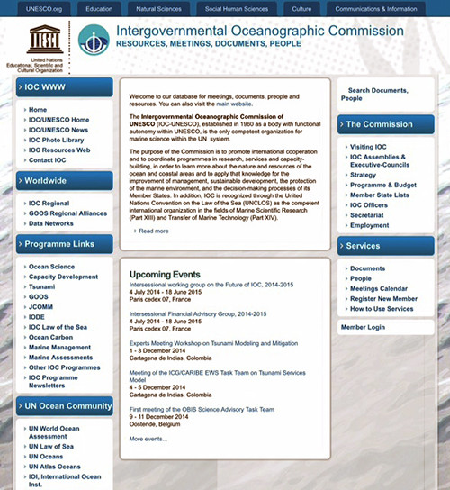 The Intergovernmental Oceanographic Commission of UNESCO (IOC/UNESCO) 