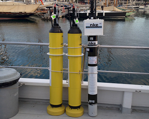 Argo buoys aboard a Spanish research vessel in Barcelona.