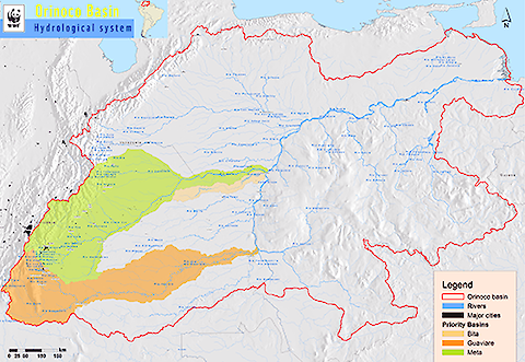 The Orinco River Basin. Credit: WWF