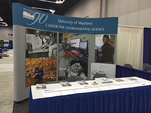 The UMCES booth.