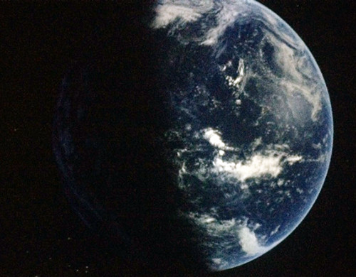 Earth viewed on Immersive Dome at Fort Collins Museum of Discovery.