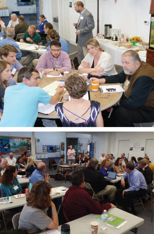Participants were engaged in each step of the workshop, from small group activities to plenary discussions.