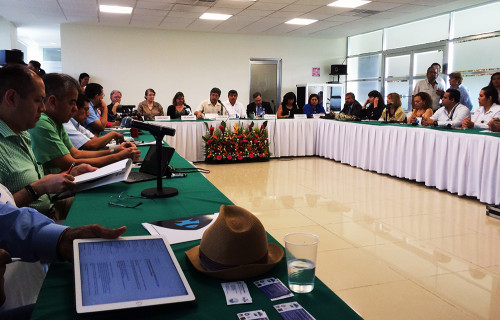 Participants at the meeting at Villahermosa