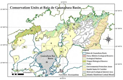 Main conservation units in Guanabara Bay basin