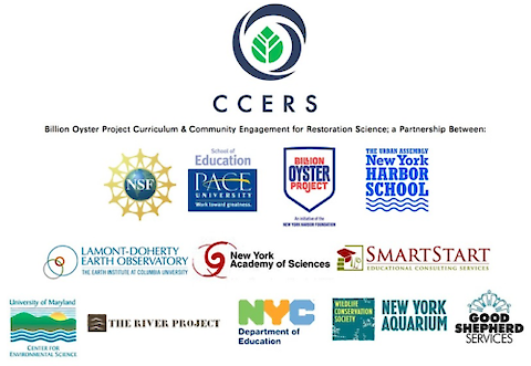 The BOP CCERS project has a number of partners working cohesively to improve NY Harbor health and STEM learning for New York City middle school students. Credit: BOP website