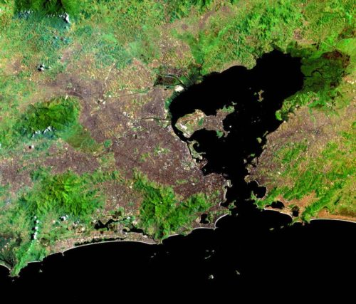Satellite image of Guanabara Bay. Credit: NASA (Public Domain)