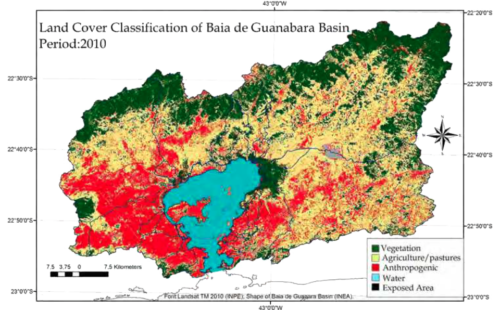 Land cover classification for Guanabara Bay basin