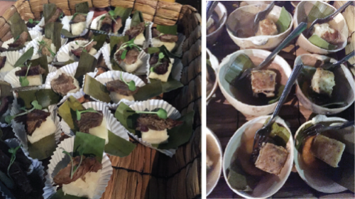 Traditional food served at the event.