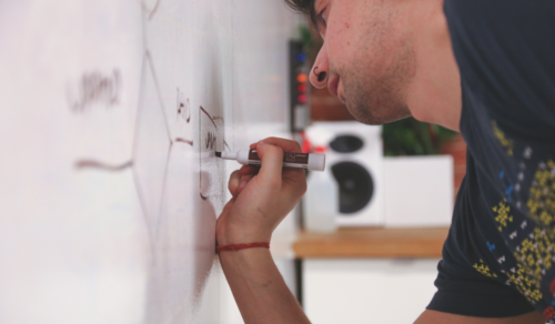 Got ideas? Sketch it out on a whiteboard!, Image Credit: Pexels, Creative Commons
