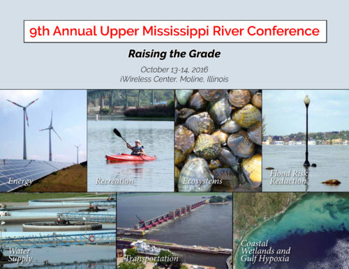 Flyer for the Upper Mississippi River Basin Raise the Grade Conference.