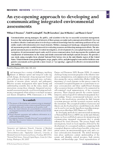 An eye-opening approach to developing and communicating integrated environmental assessments (Page 1)