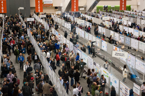 Can graduate students use network theory to navigate academic conferences? The American Geophysical Union suggests that first-time conference attendees should take advantage of formal networking opportunities (Image Credit: AGU). The Dynamic Ecology blog also offers some practical advice.