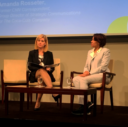 Amanda Rosseter interviewed Dr. Karen Weaver regarding her perspectives on water security. Image credit: Bill Dennison