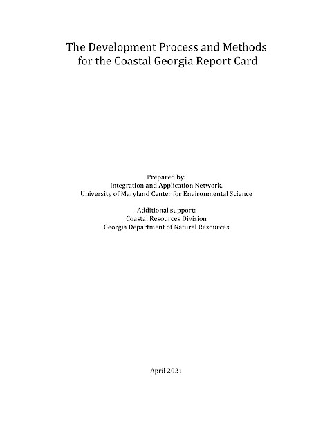 The Development Process and Methods for the Coastal Georgia Report Card (Page 1)