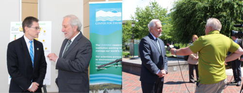 An ardent advocate for the Chesapeake Bay, Dr. Boesch served as one of the keynote speakers at the most recent Chesapeake Bay Report Card release. Image credit: Mike Smith