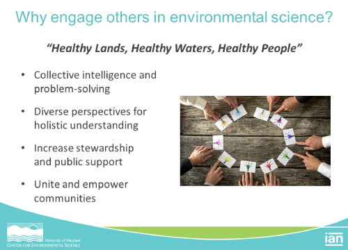 Engaging diverse groups of people in environmental science has many benefits.