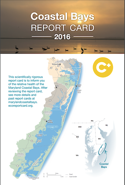 Cover of the 2016 Coastal Bays Report Card.