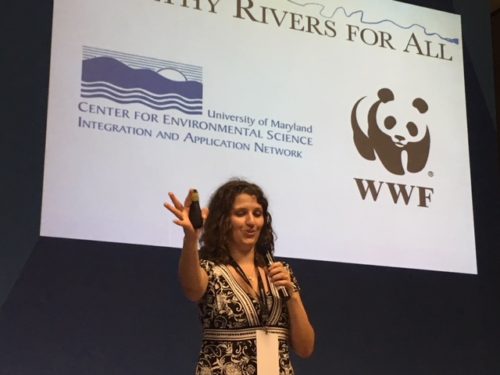 Catherine Blancard at World Water Forum. Image credit Bill Dennison