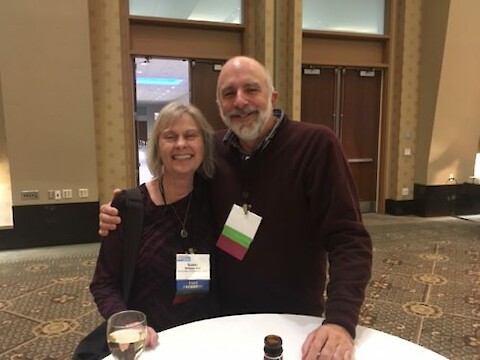 Susan Williams and Bill Dennison at Coastal and Estuarine Federation conference; Providence, RI; November 2017. Image credit Judy OâNeil.