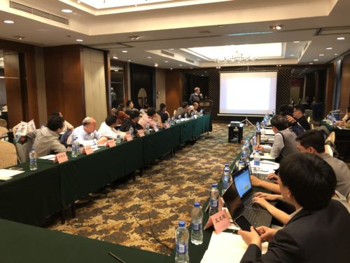 Meeting of experts in Xi’an to discuss restoration of small watersheds. Image credit Simon Costanzo