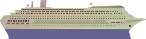 Illustration of a cruise ship
