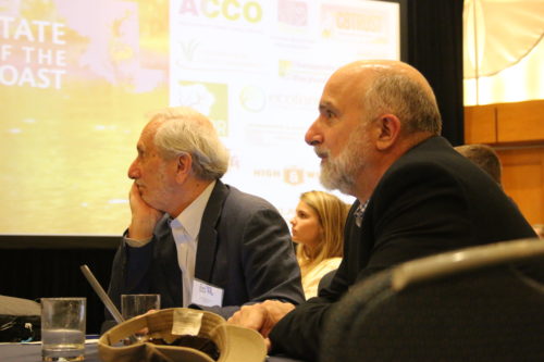 Bill Dennison and Don Boesch listening at the conference. Image credit James Currie.