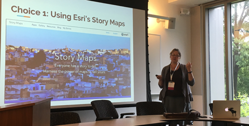Dr. Stephens shows how story maps can effectively layer qualitative and quantitative data.