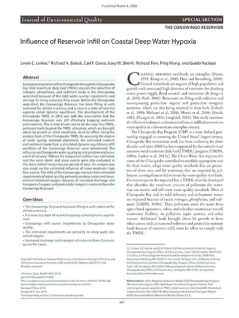 Influence of Reservoir Infill on Coastal Deep Water Hypoxia (Page 1)