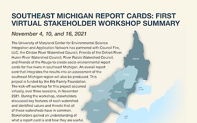 Southeast Michigan Report Cards: First Virtual Stakeholder Workshop Summary (Page 1)